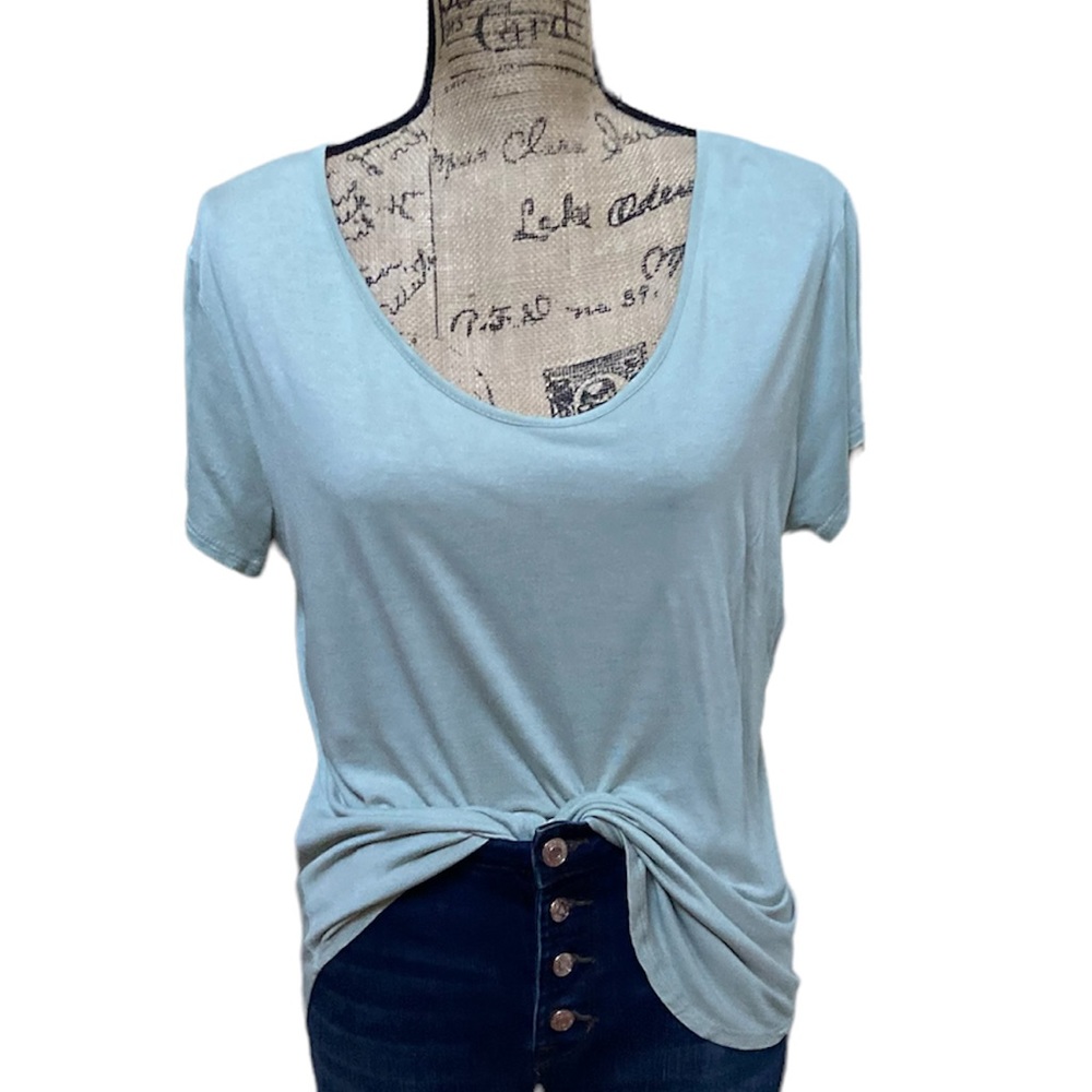 Mono b sage short sleeved shirt